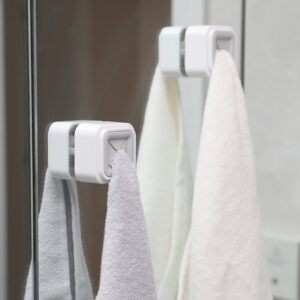 Towel Punch Holder Cloth Clip Self-adhesive